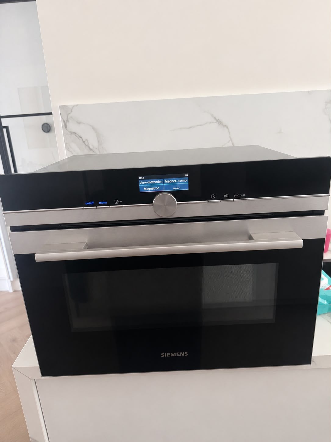 Siemens inbouw combi magnetron oven iQ700, Witgoed en Apparatuur, Ophalen of Verzenden, Zo goed als nieuw, Oven met grill, Magnetronfunctie