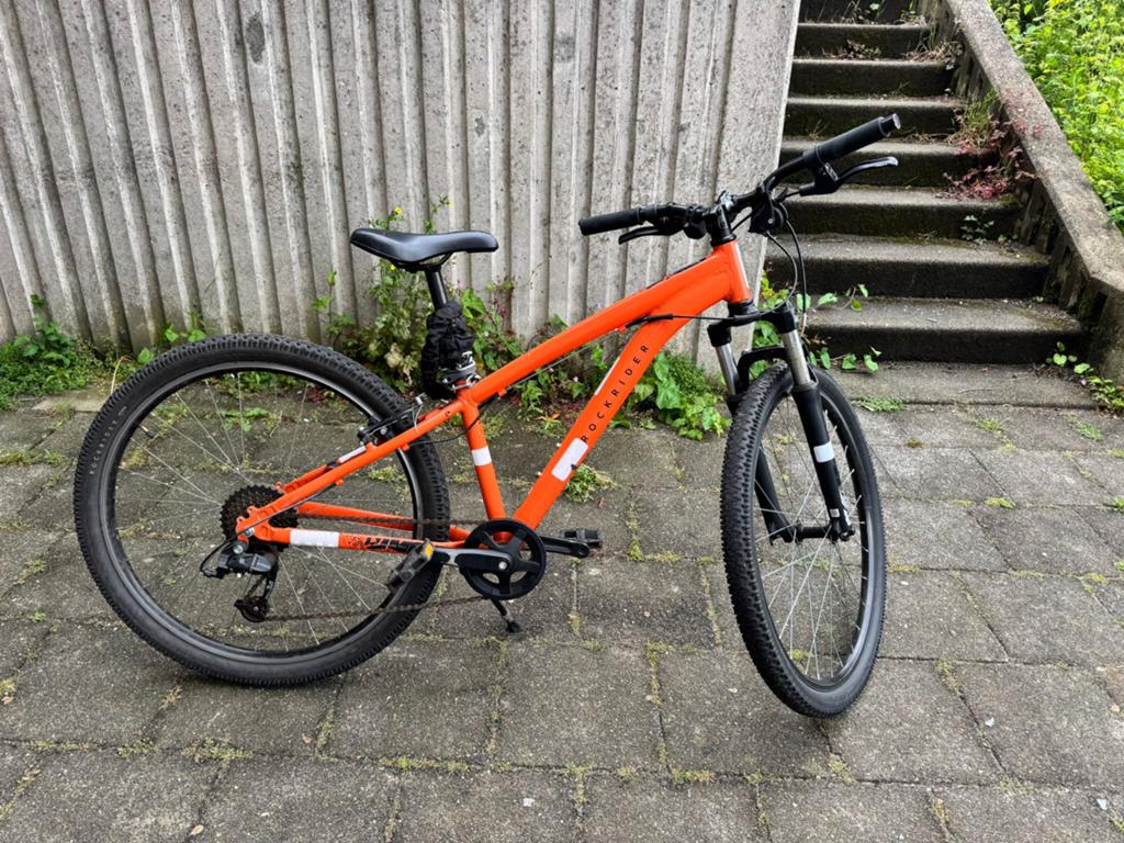 Rockrider ST 100 Mountainbike Oranje - Zo goed als nieuw, Fietsen en Brommers, Fietsen | Mountainbikes en ATB, Overige merken