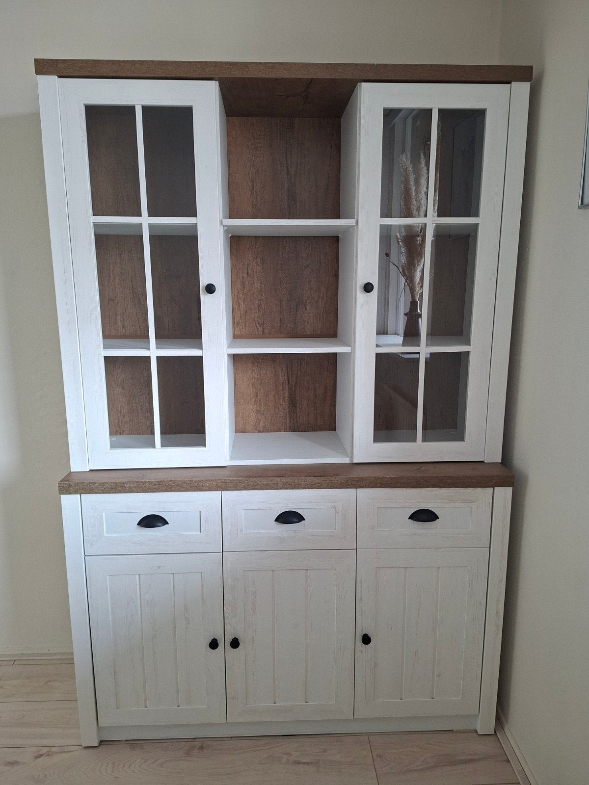 Buffetkast landelijk wit, Huis en Inrichting, Kasten | Buffetkasten, Ophalen, 100 tot 150 cm, 150 tot 200 cm, 25 tot 50 cm