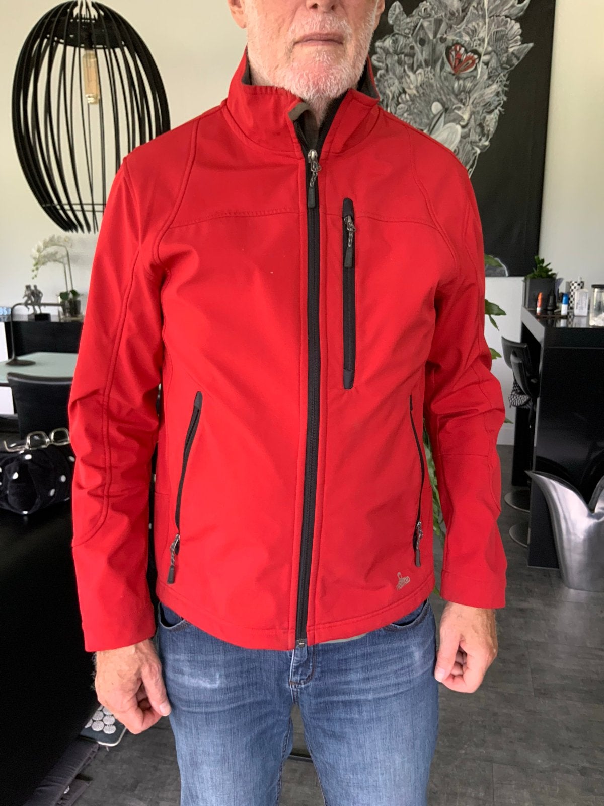 Nomad Softshell Jas Rood Maat L (52), Ophalen of Verzenden, Zo goed als nieuw, Maat 52/54 (L), Rood