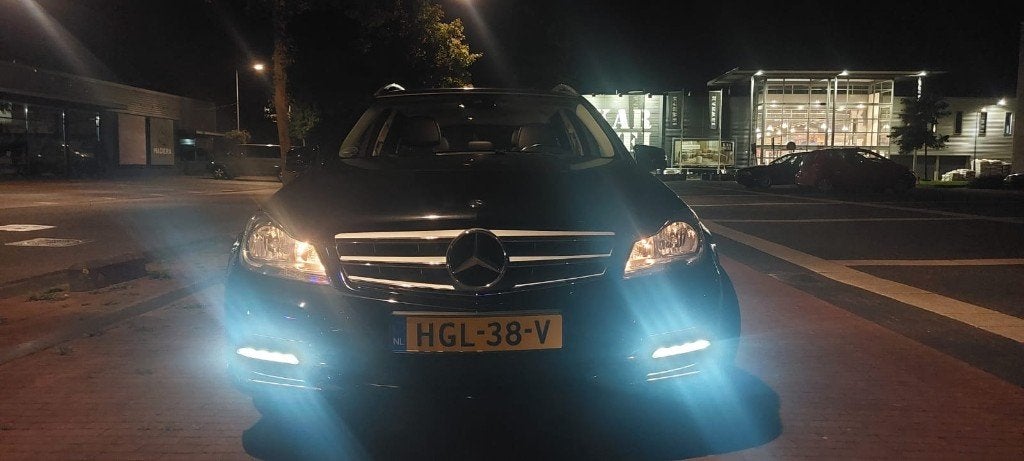 Mercedes-Benz C-Klasse C180 BE Estate 2011 Zwart, Auto's, Dealer onderhouden, Achterwielaandrijving, Zwart, Zwart