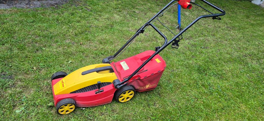 WOLF-Garten Elektrische Grasmaaier Ambition 34E, Tuin en Terras, Grasmaaiers, Ophalen, Cirkelmaaier, Gebruikt, Elektrische grasmaaier
