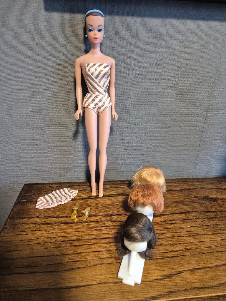 Vintage Barbie Fashion Queen 1963., Verzenden, Gebruikt, Pop