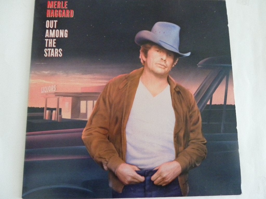 LP Merle Haggard - Out Among The Stars, Gebruikt, Originele persing, 1980 - 1989, Ophalen of Verzenden