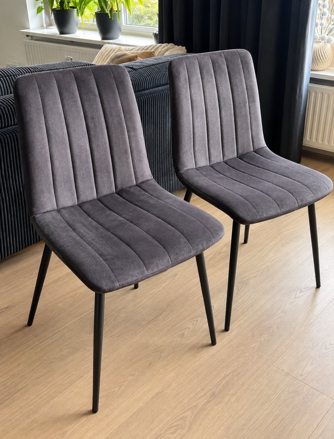 2 stoelen, Ophalen, Twee, Zo goed als nieuw, Stof