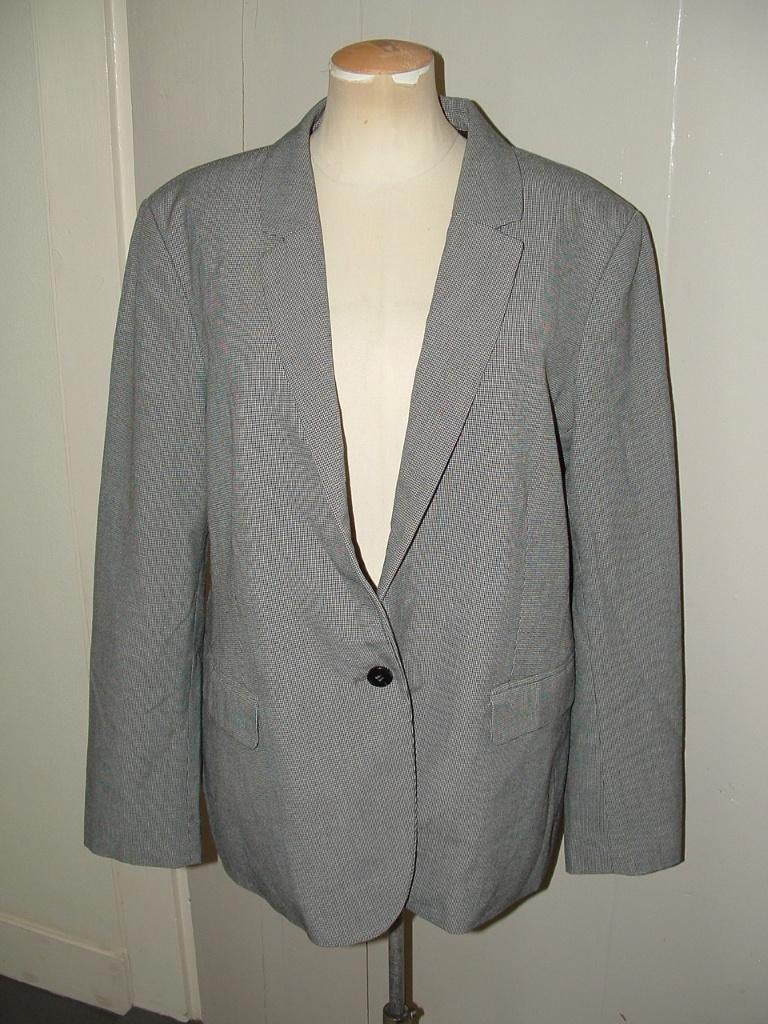 OVS jasje blazer maat 46 mini pied de poule, Zwart, Maat 46/48 (XL) of groter, Ophalen of Verzenden, Zo goed als nieuw