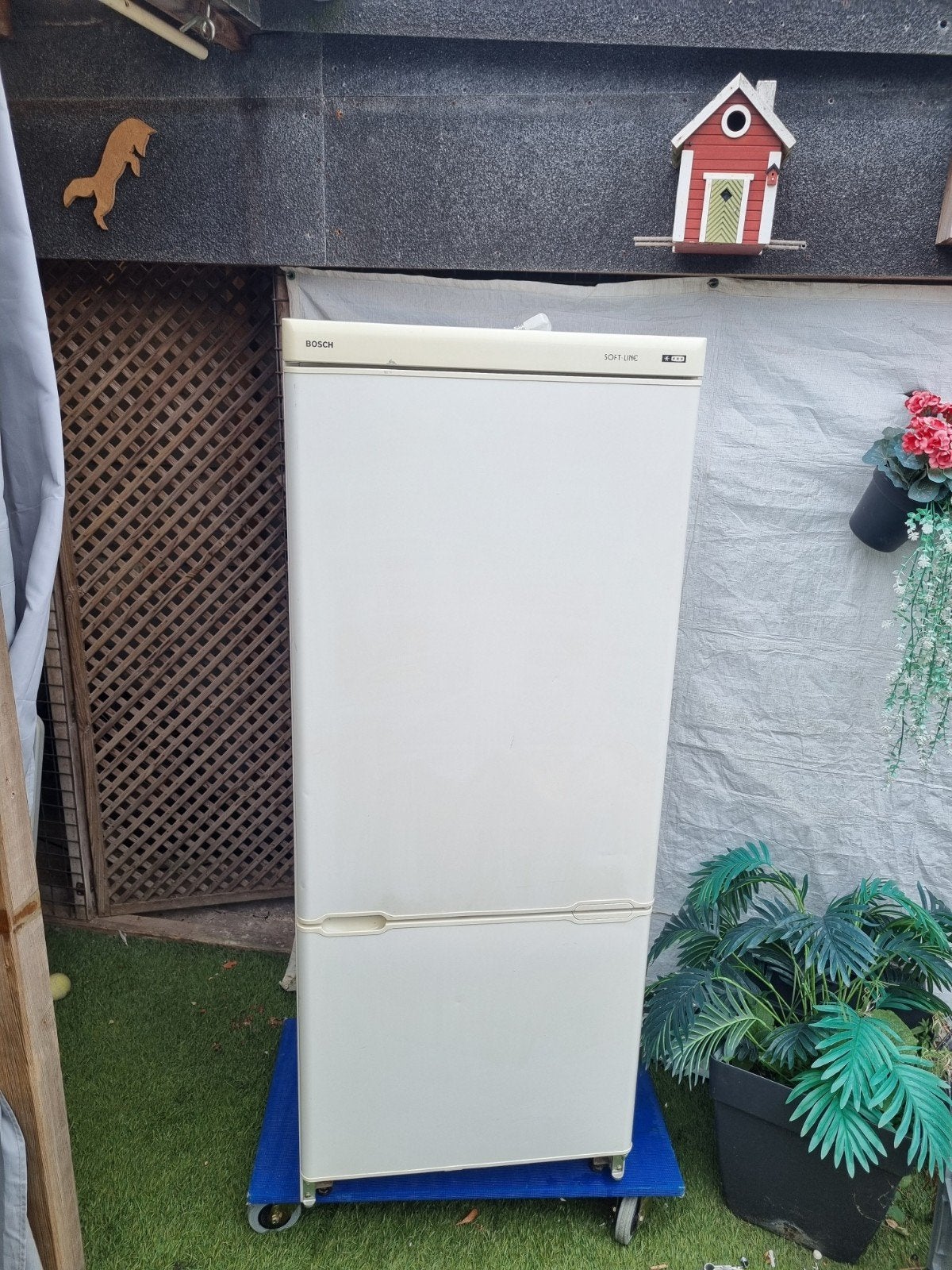 Bosch Koelkast met vriesvak - Wit, Ophalen, 150 tot 200 liter, Gebruikt, 60 cm of meer