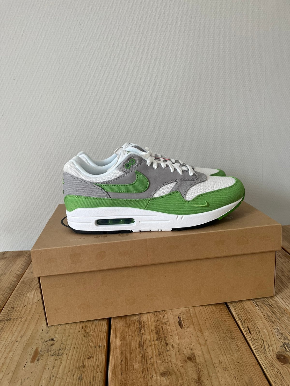 Nike Air Max 1 Patta Chlorophyll maat 46 nieuw!, Overige kleuren, Nieuw, Ophalen of Verzenden, Sneakers of Gympen