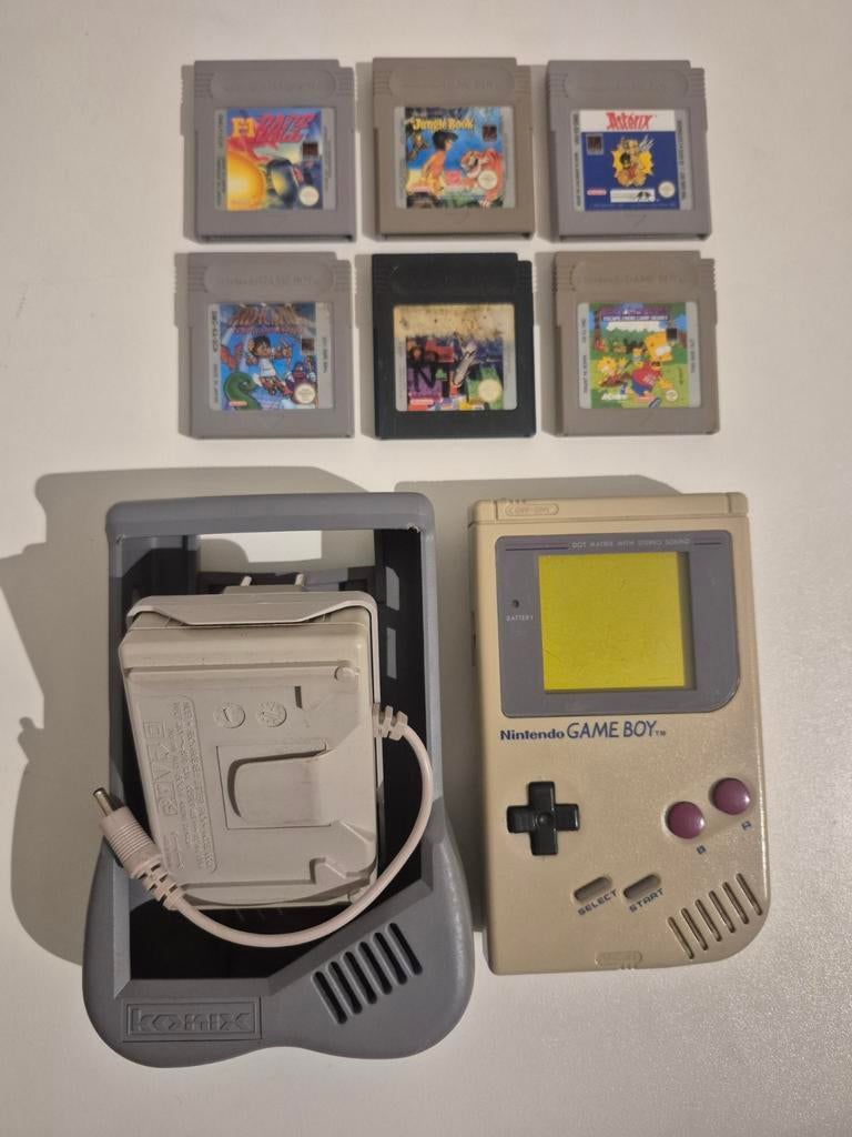 Nintendo gameboy classic met spellen, Spelcomputers en Games, Spelcomputers | Nintendo Game Boy, Ophalen of Verzenden, Gebruikt