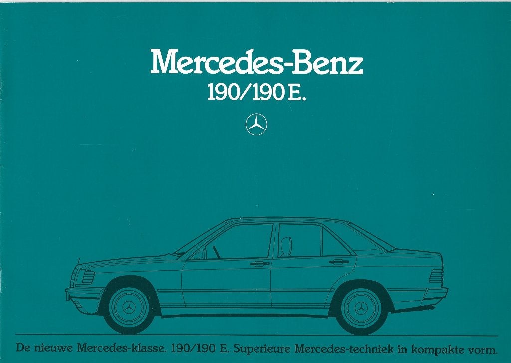 Brochure Mercedes 190 Oktober 1982, Ophalen of Verzenden, Gelezen, Mercedes