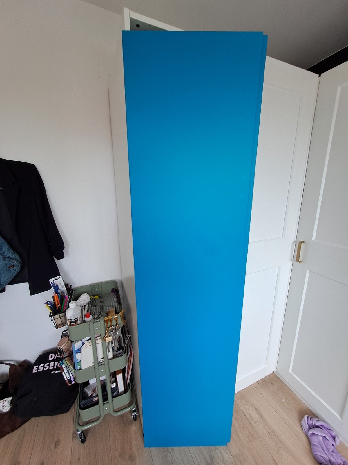 IKEA Pax Vikanes deur blauw 50x195 cm - Zo goed als nieuw, Ophalen, Overige materialen, 50 tot 100 cm, Zo goed als nieuw