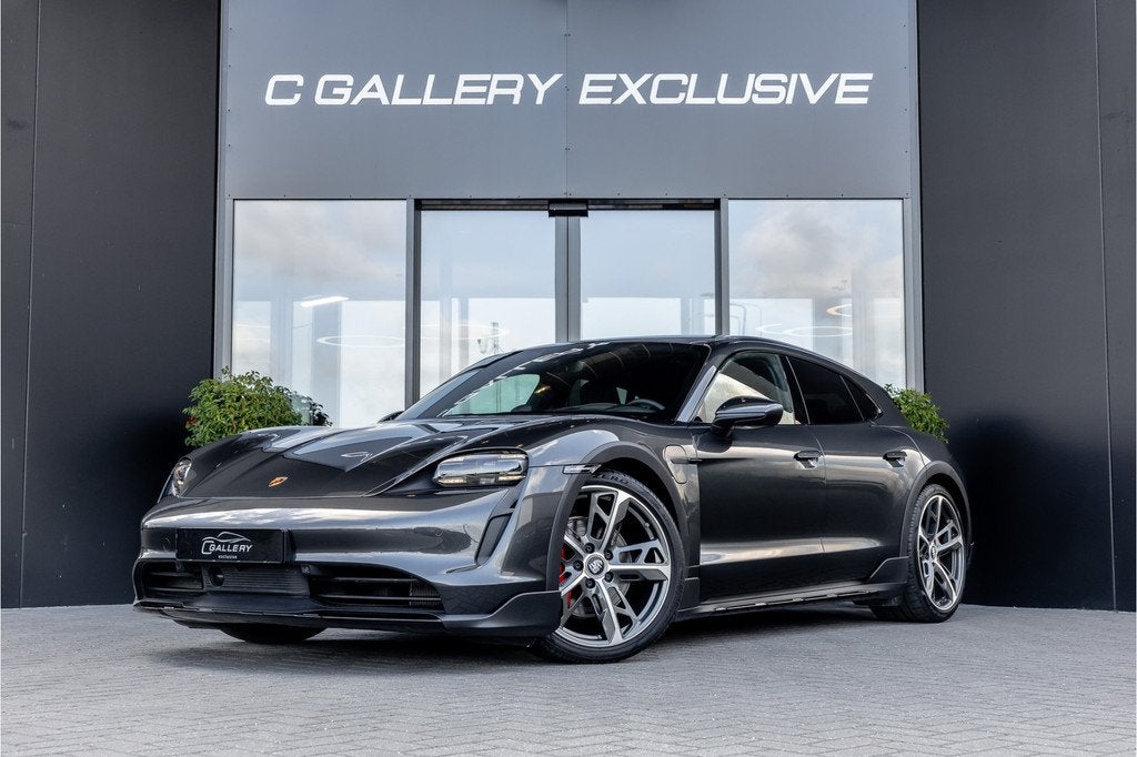Porsche Taycan Cross Turismo 4S 93 kWh - Sport Chrono + | Pa, Auto's, Porsche, Automaat, Zwart, 4 stoelen, Leder