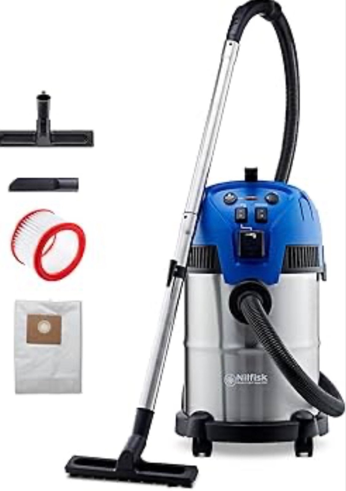 Nilfisk Multi II 30 T Inox VSC Krachtige Bouwstofzuiger, Witgoed en Apparatuur, Stofzuigers, Nieuw, Industriële stofzuiger, Minder dan 1200 watt