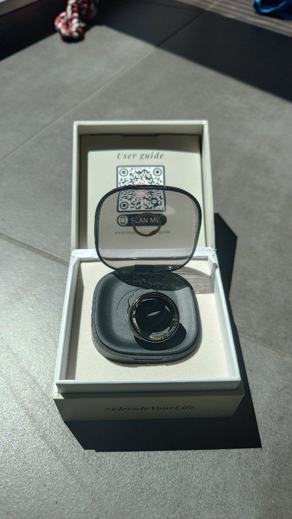 Circular ring 2 (Obsidian size 14), Zwart, Ophalen of Verzenden, Zo goed als nieuw, Waterdicht