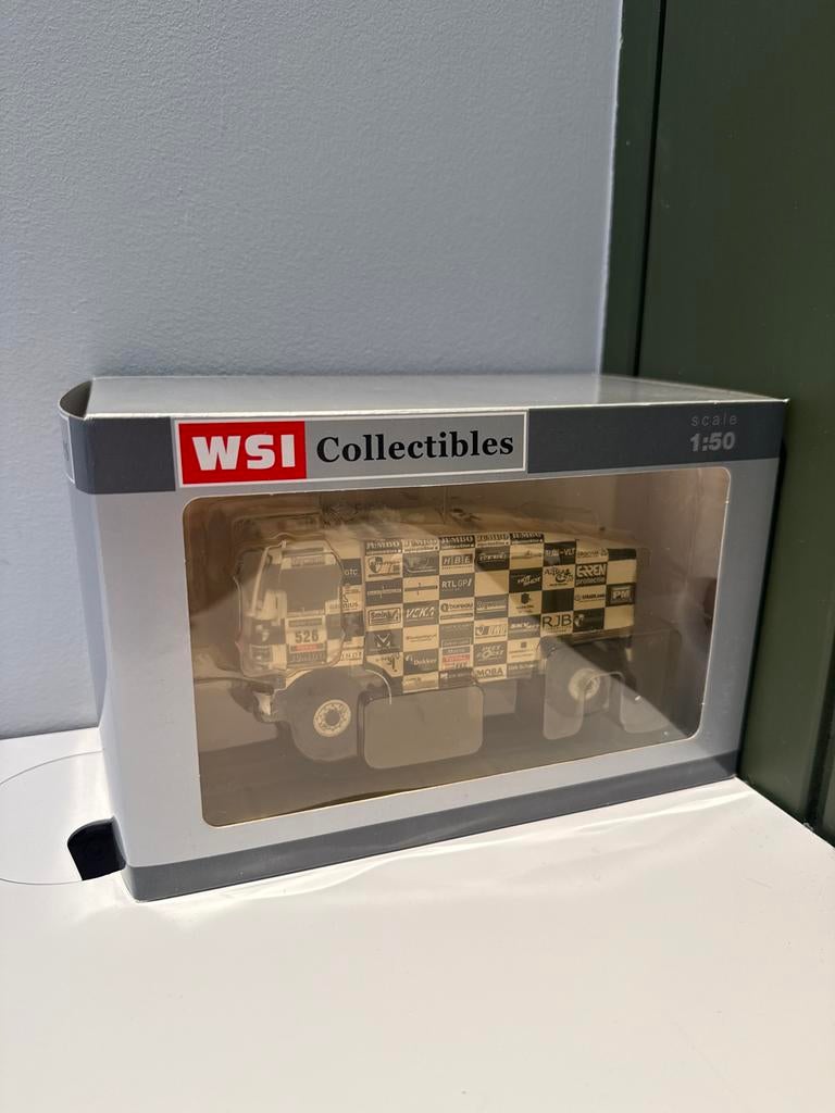 WSI Collectibles Lammers Dakar 2014 GINAF X2222, Hobby en Vrije tijd, Modelauto's | 1:50, Ophalen of Verzenden, Nieuw, Bus of Vrachtwagen