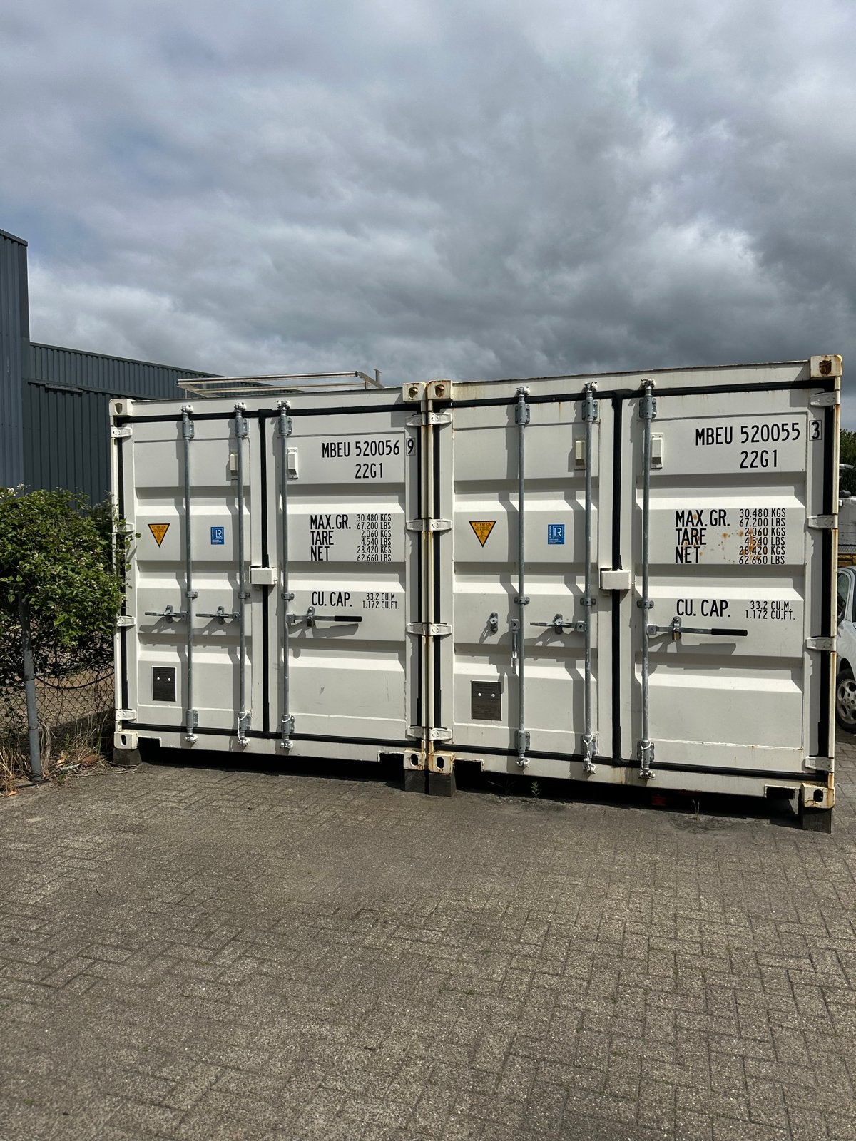 2x 20ft zeecontainers - Leeg opgeleverd, Zakelijke goederen, Machines en Bouw | Keten en Containers, Ophalen