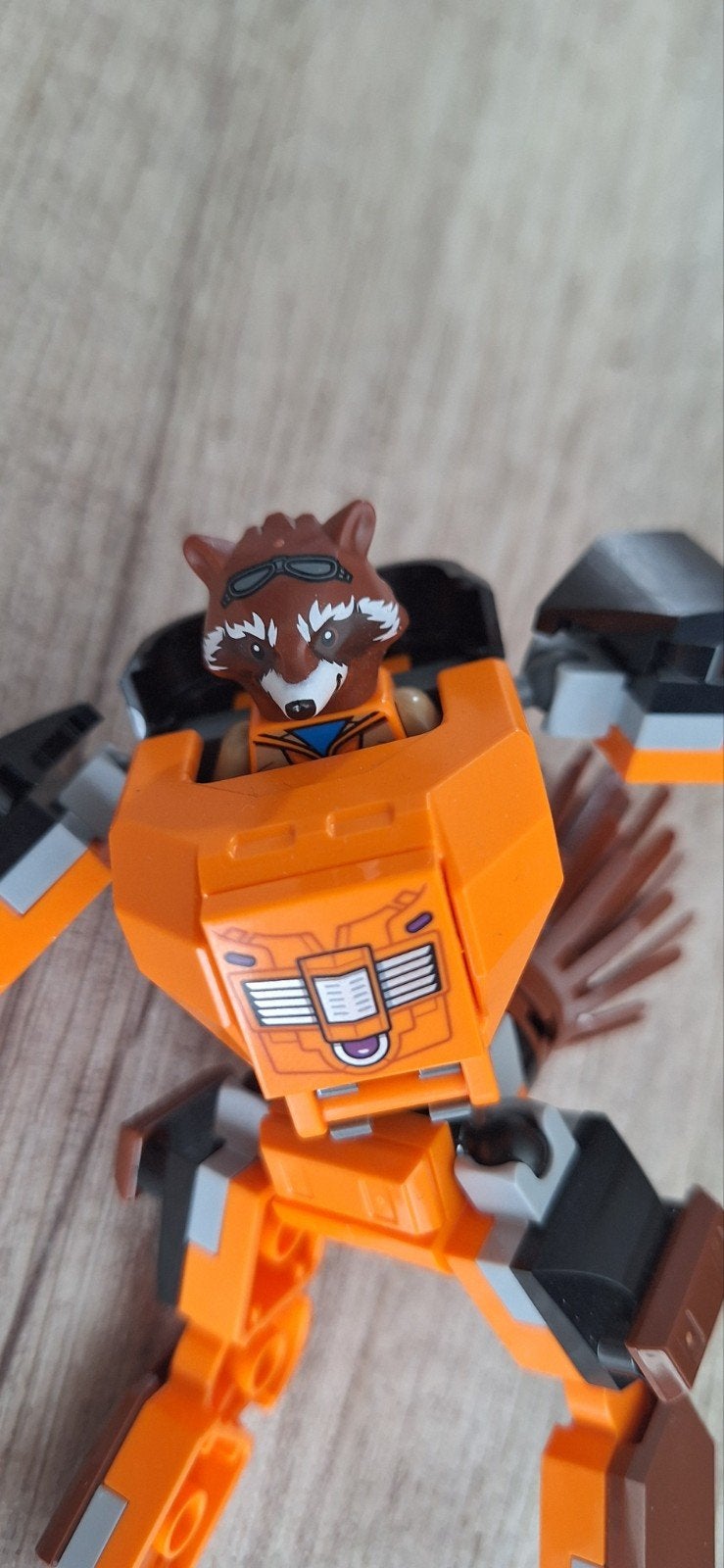 LEGO Marvel Rocket Raccoon Mech, Marvel, Lego, Ophalen of Verzenden, Zo goed als nieuw