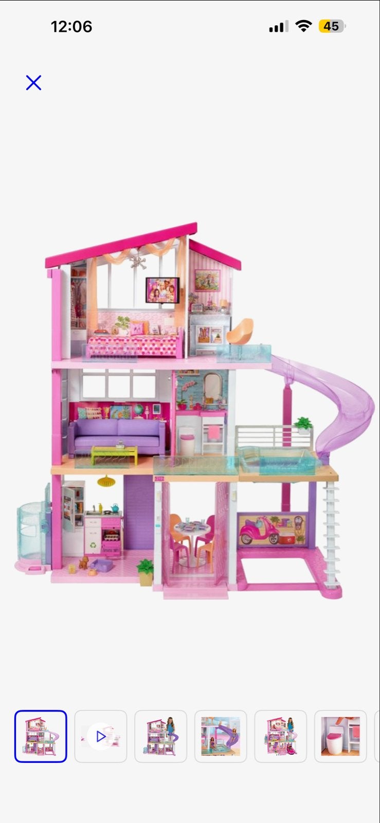 Barbie Droomhuis met extra hondenset, Kinderen en Baby's, Ophalen, Zo goed als nieuw, Poppenhuis