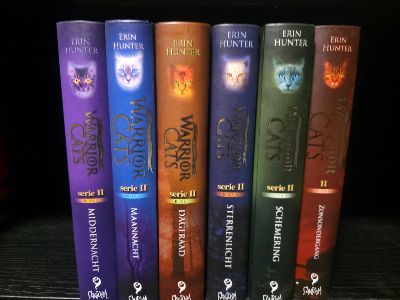 Warrior Cats Serie 2 boek 1 t/m 6, Boeken, Ophalen, Gelezen, Erin Hunter, Nederland