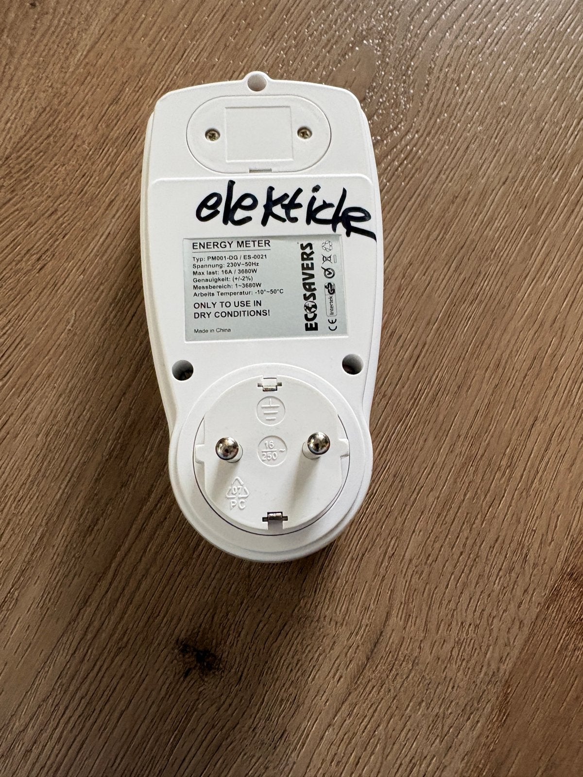 Energieverbruiksmeter / Energiemeter, Ophalen, Gebruikt, Overige merken, Overige typen