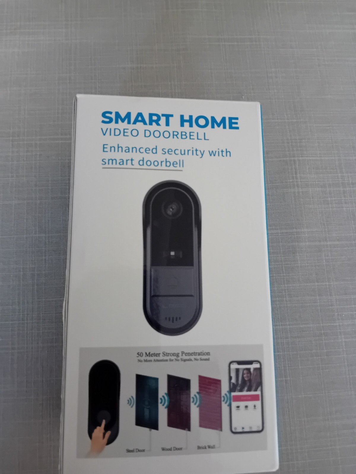 Smart Home Video Deurbel - Verbeterde Beveiliging, Ophalen of Verzenden, Bewegingsdetectiesensor, Nieuw, Draadloos