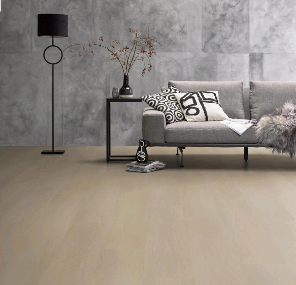 Ambiant Estino dryback beige 1613 pvc vloer - 54m², Huis en Inrichting, Stoffering | Vloerbedekking, 75 m² of meer, Nieuw, Bruin