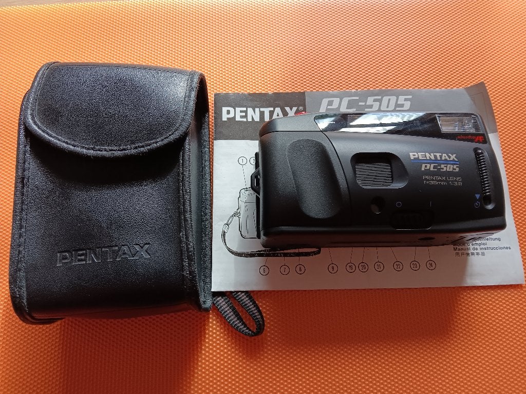 Pentax PC-505 Compact Camera met Hoesje en Handleiding, Ophalen, Gebruikt, Compact, Pentax