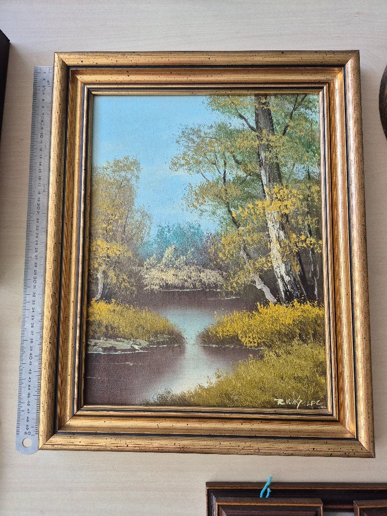 Schilderij, olieverf, Doek, Ophalen of Verzenden, Landschap, Olieverf