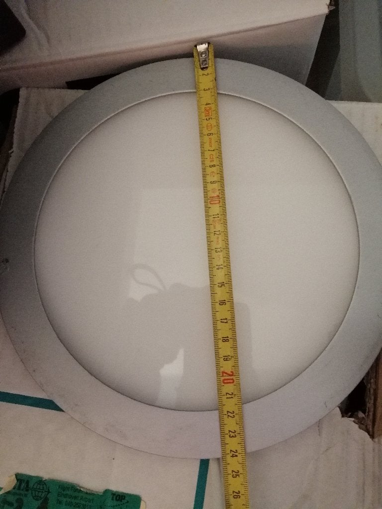 Massive plafonniere lamp, melkglas bijna nieuw 1, Ophalen of Verzenden, Gebruikt