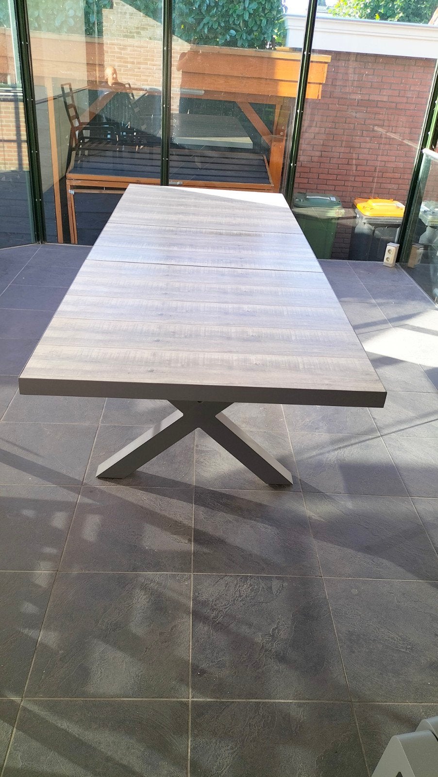 Uitschuifbare eettafel - Modern design, Modern, Industrieel, 50 tot 100 cm, Vijf personen of meer, Rechthoekig