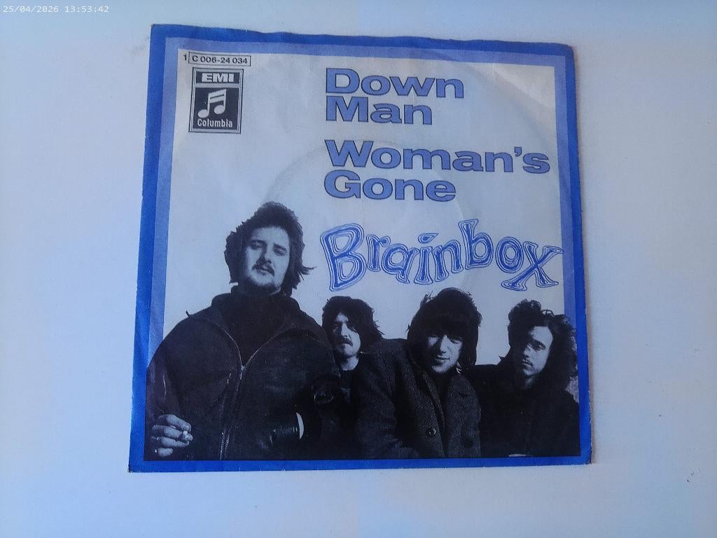 Brainbox ( Jan Akkerman ) - Down man / Woman's gone, Gebruikt, Fotohoes, 7 inch, Single