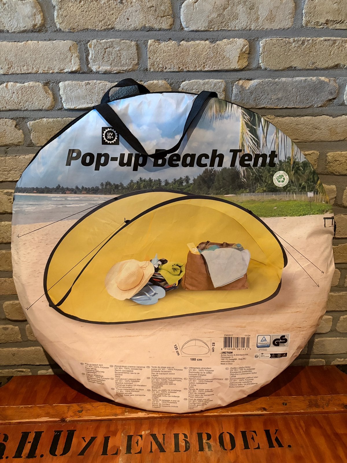 Strandtentje pop-up, Ophalen, Zo goed als nieuw, Tot en met 2