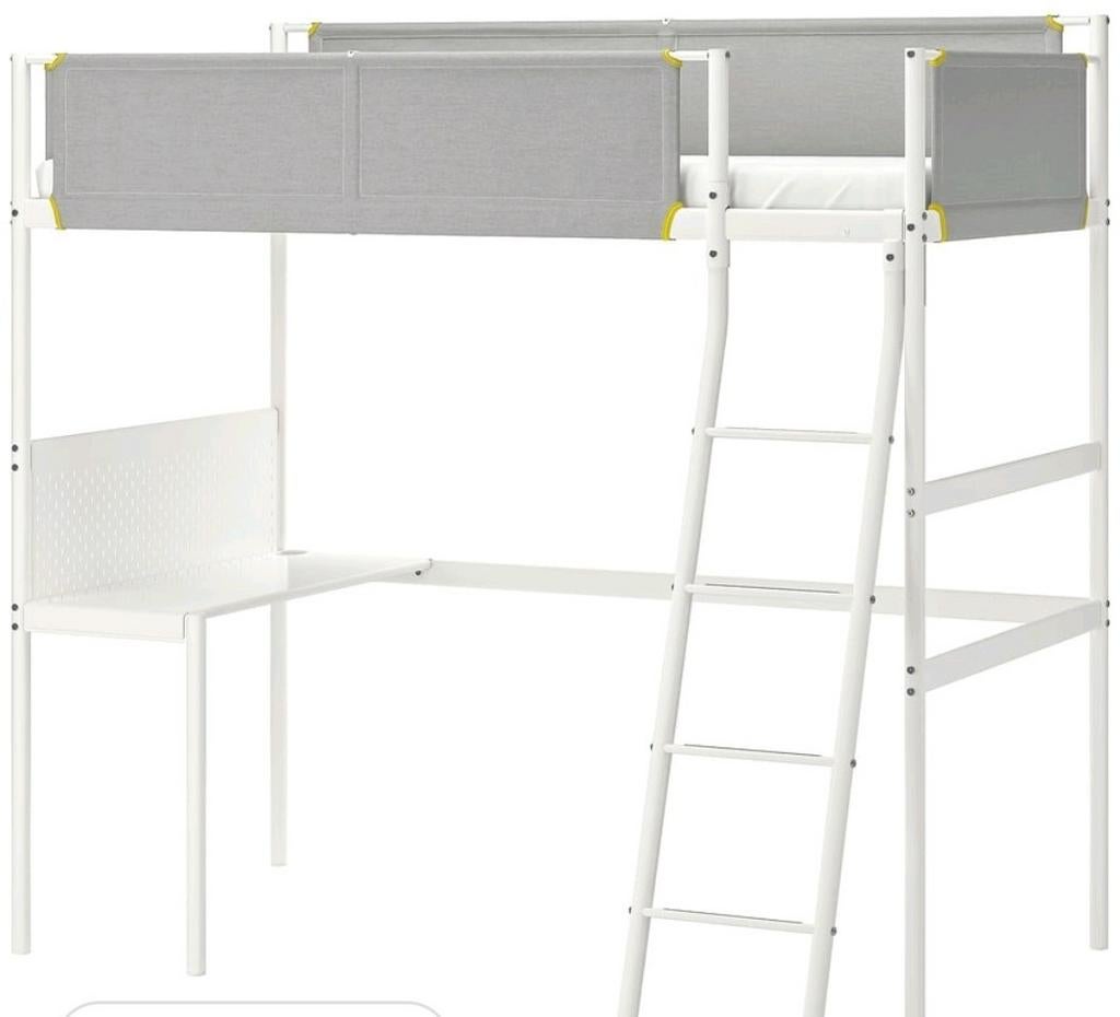 Nette hoogslaper voor kind/tiener inclusief bureau., Ophalen, Eenpersoons, Zo goed als nieuw, 200 cm