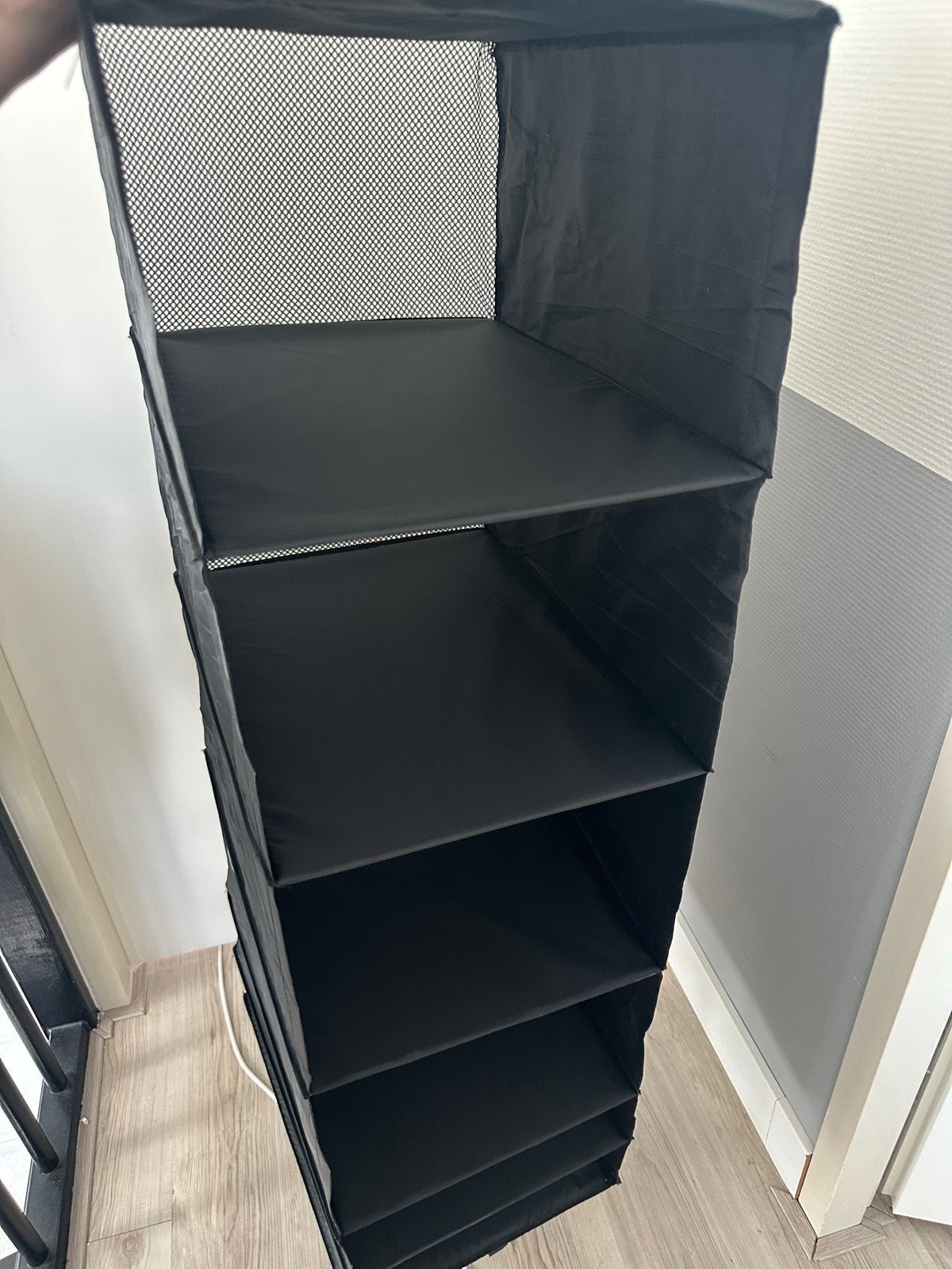 Hangend Schoenenrek voor Kast - Zwart, 6 Vakken, Ophalen, Gebruikt