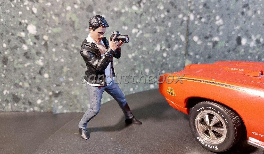 Diorama figuur Photographers 6 - 1:18 Amer. diorama AD580, Verzenden, Nieuw, Auto, Overige merken