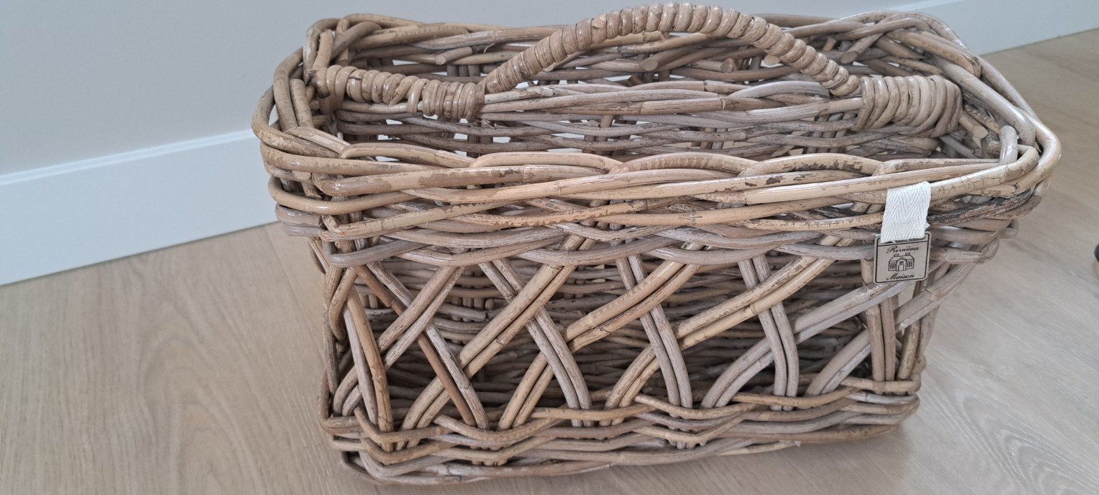 Grote rieten mand - perfect voor opslag of decoratie, Ophalen of Verzenden