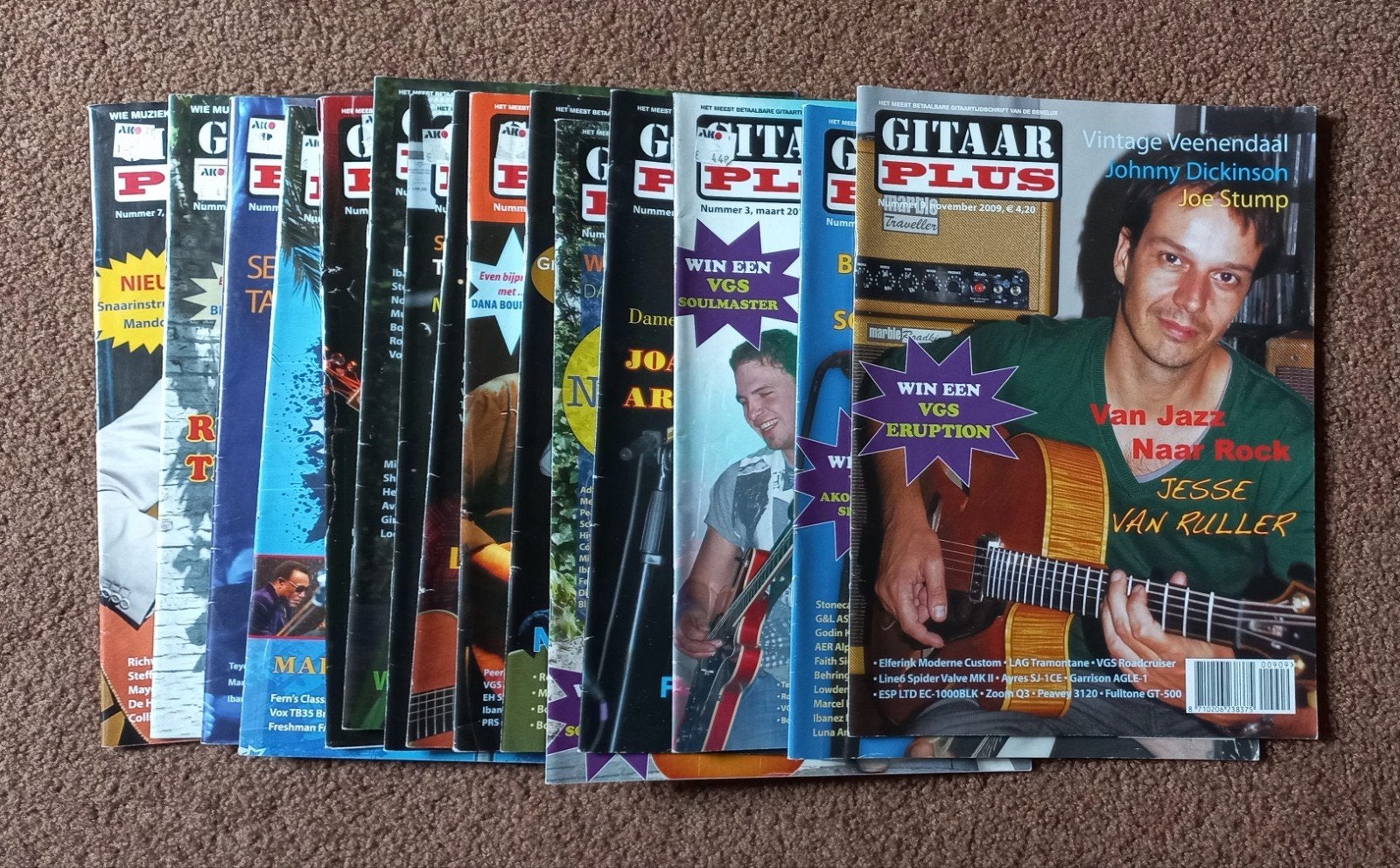 Pakket Gitaar plus tijdschriften (15st.), Ophalen of Verzenden, Gelezen, Muziek, Film of Tv