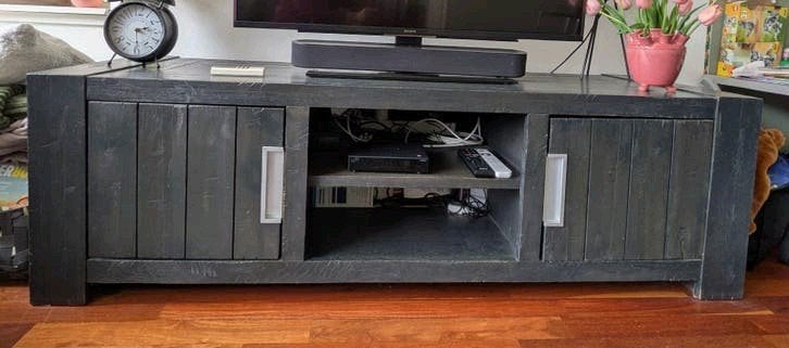 *GRATIS* Robuust Pronto TV-meubel donker eiken 165x51x50 cm, Ophalen of Verzenden