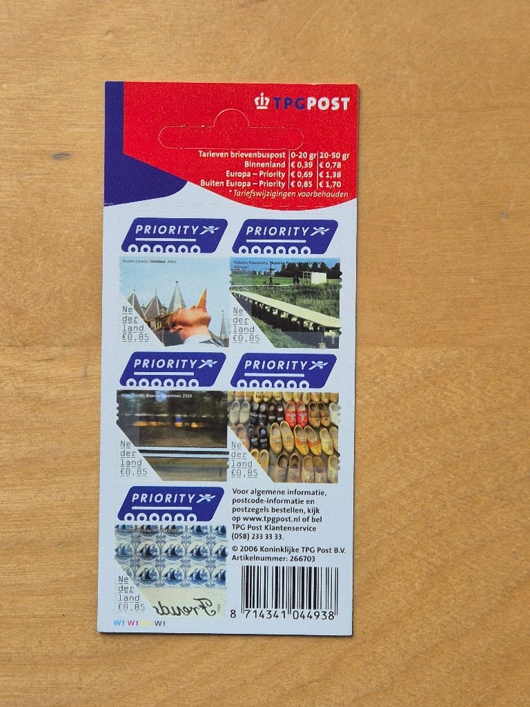 Hangmapje - 5 Priority €4,25 - Dicht hangoog - Nu €4,00, Ophalen of Verzenden, Na 1940, Postfris