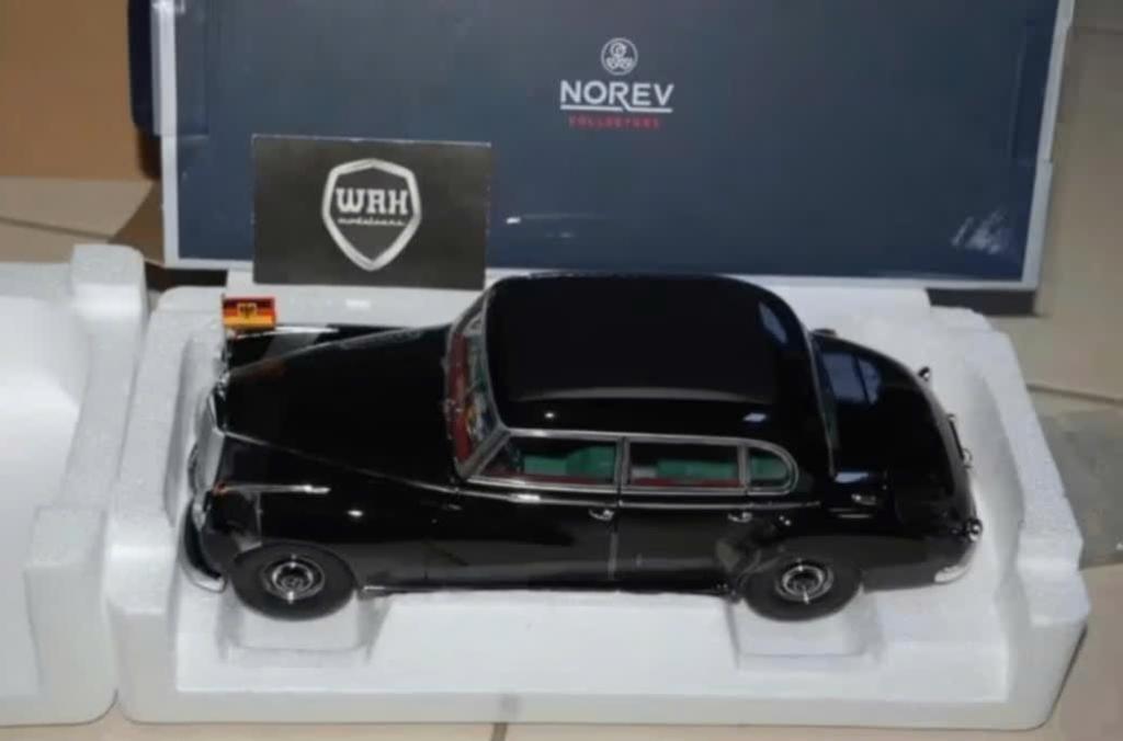1:18 MERCEDES 300 KONRAD ADENAUER Norev 183707 in box WRH, Verzenden, Zo goed als nieuw, Auto, Norev