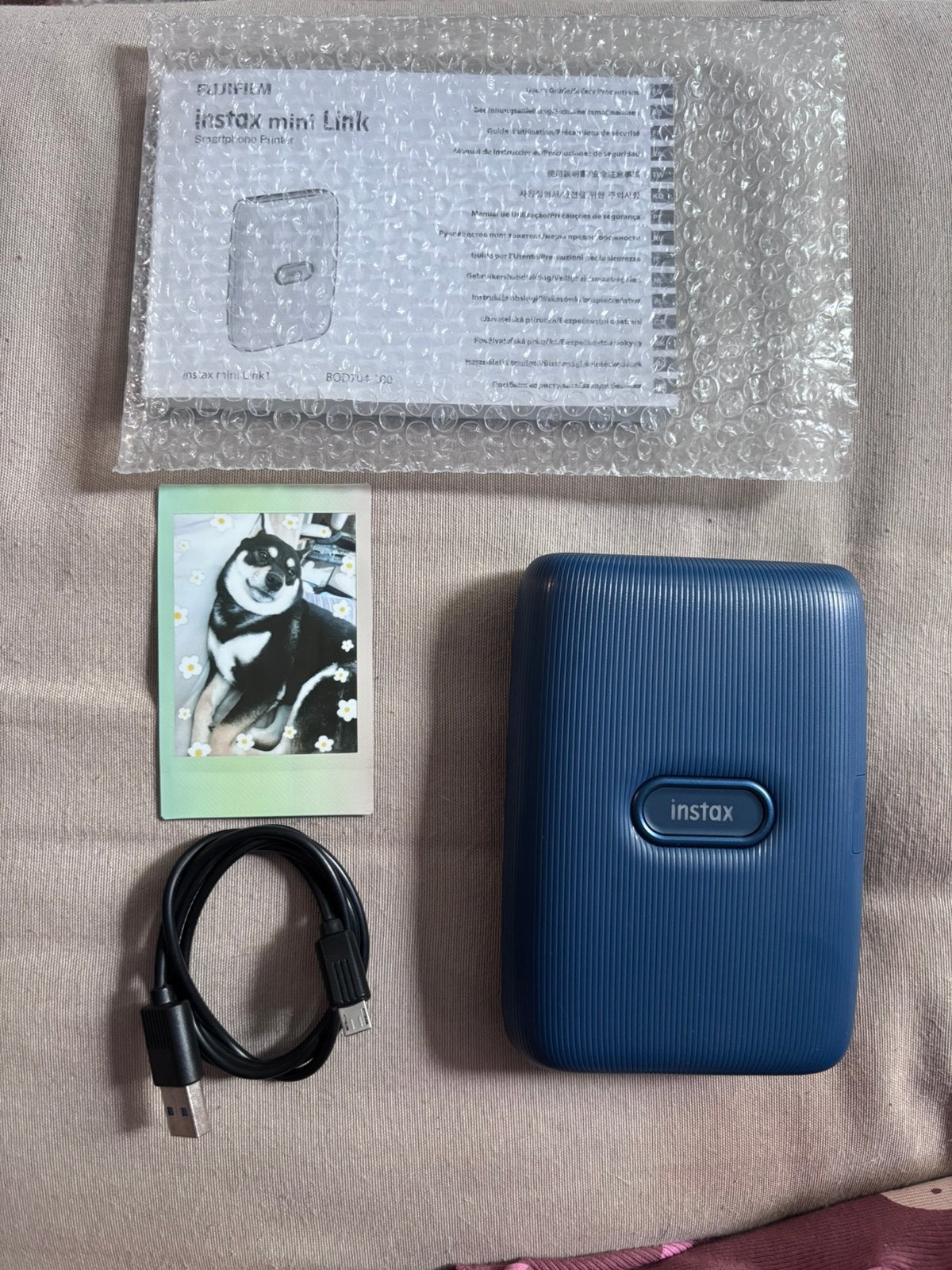 FujiFilm Instax Mini Link 1 Pocket Printer Navy Color, Computers en Software, Pocketprinters, Ophalen of Verzenden, Gebruikt