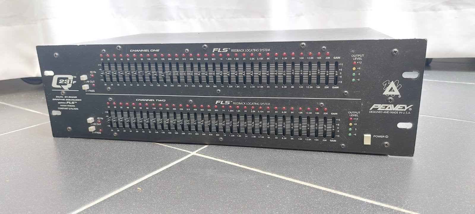 Peavey Q 231F Dual 31-Band Grafische Equalizer FLS, Ophalen of Verzenden, Gebruikt, Equalizer
