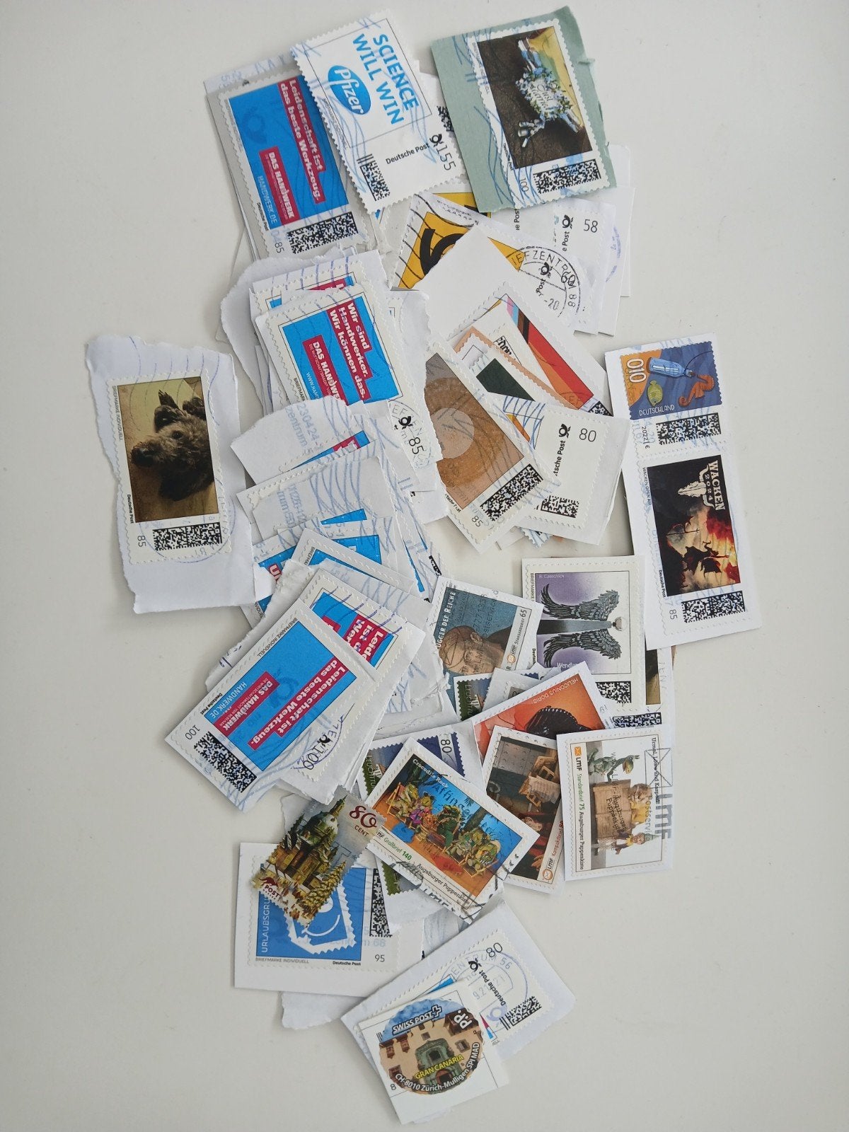 Duitse persoonlijke postzegels gebruikt, Ophalen of Verzenden