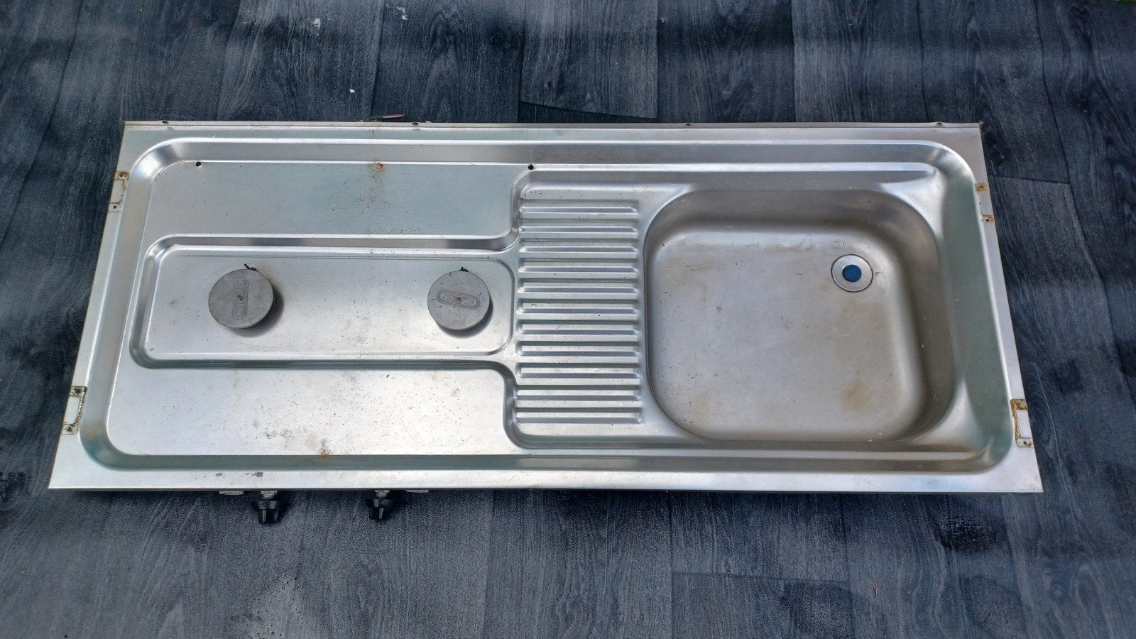 RVS spoelbak met kookplaat voor camper/caravan, Gebruikt, Cramer menden, Ophalen of Verzenden, Cramer