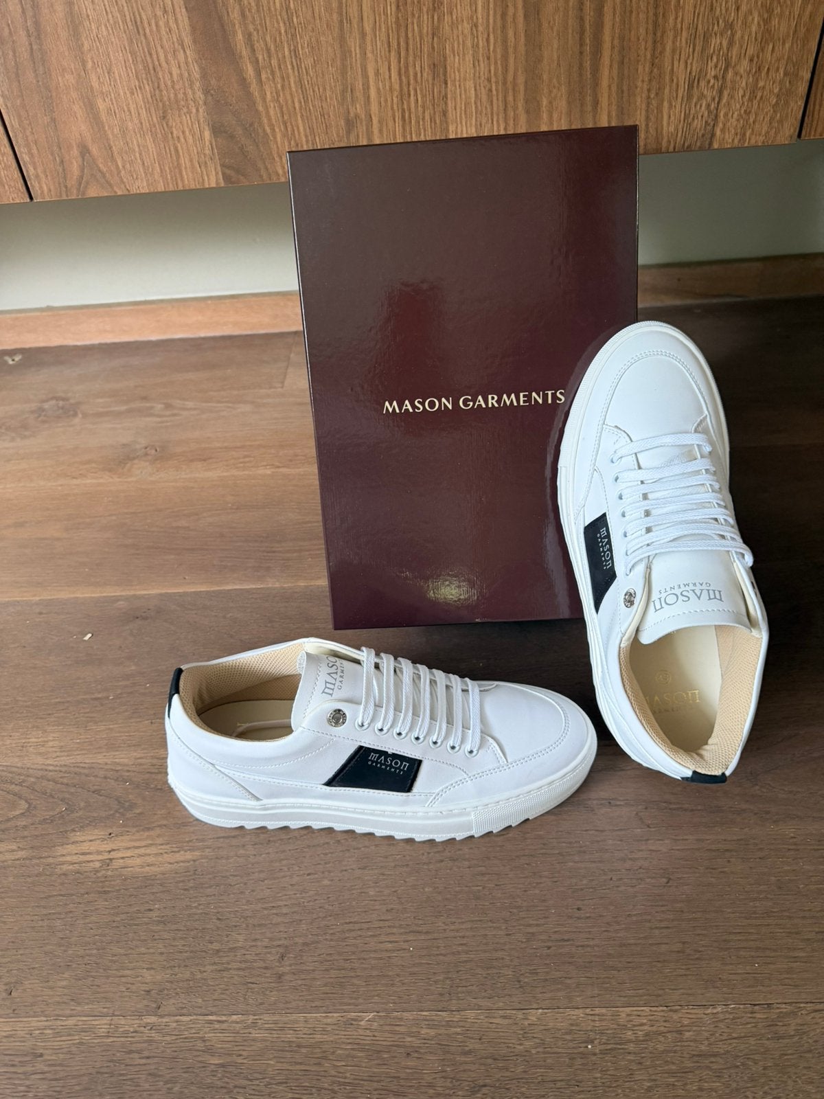 | MASON GARMENTS | TIA-SPORT-BLACK | MG52-8E | 43 |, Wit, Nieuw, Ophalen of Verzenden, Sneakers of Gympen