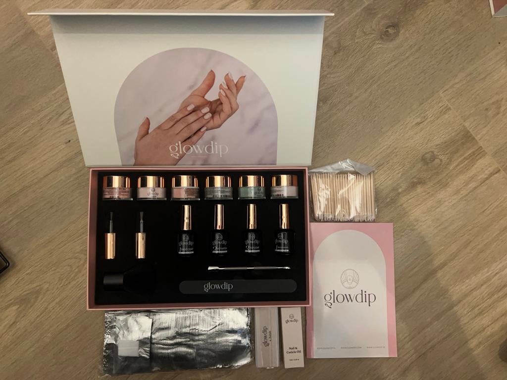 Glowdip Dipping Powder Starter Kit - Nieuw, Overige kleuren, Nieuw, Ophalen of Verzenden, Handen en Nagels