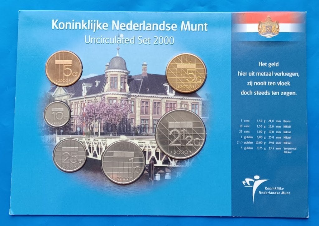 Nederland Jaarset Munten 2000 UNC - Muntgebouw, Ophalen of Verzenden, Koningin Beatrix, Euro's, Setje