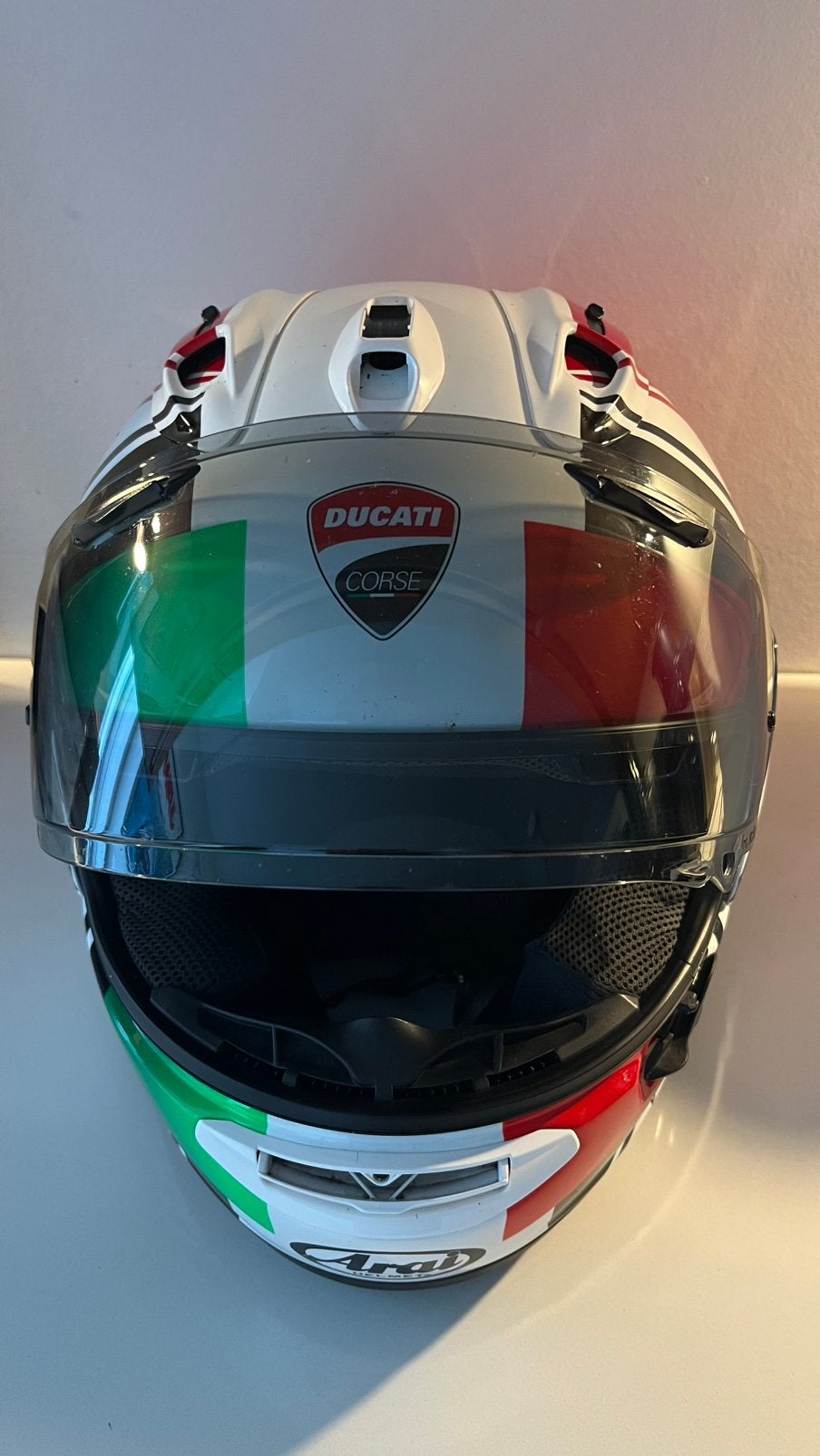 Ducati Corse Arai RX-7V Integraalhelm, Motoren, M, Arai, Heren, Ophalen of Verzenden