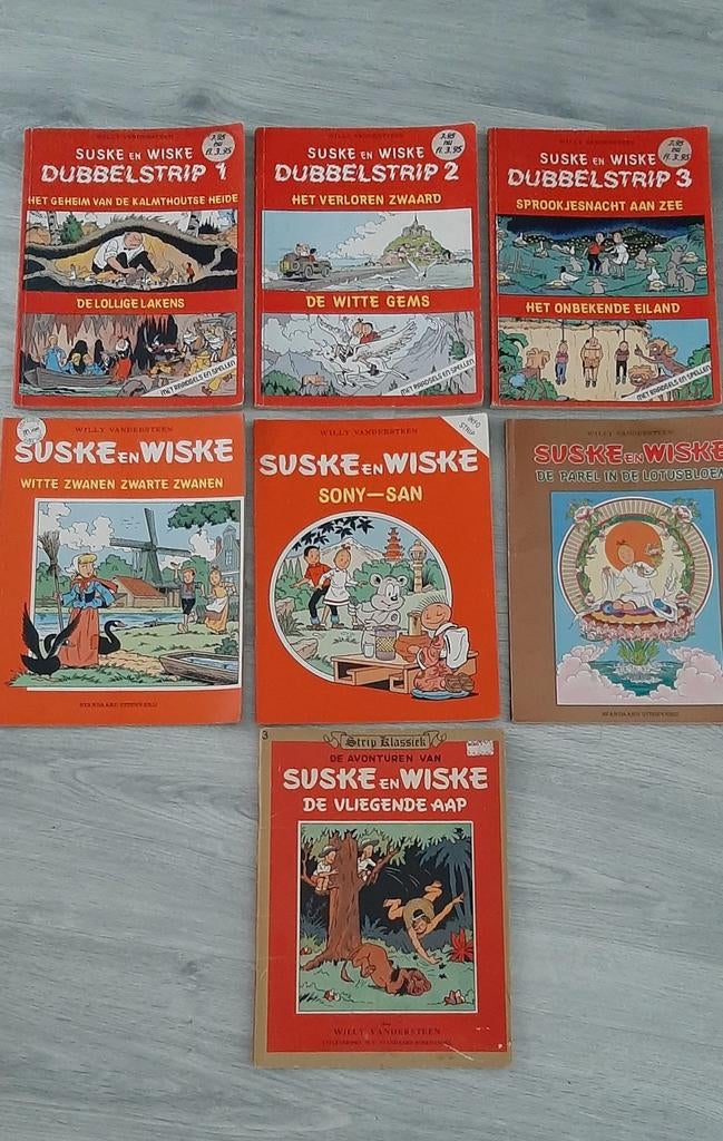 Suske en Wiske Stripboeken Collectie (7 stuks), Boeken, Meerdere stripboeken, Ophalen of Verzenden, Gelezen