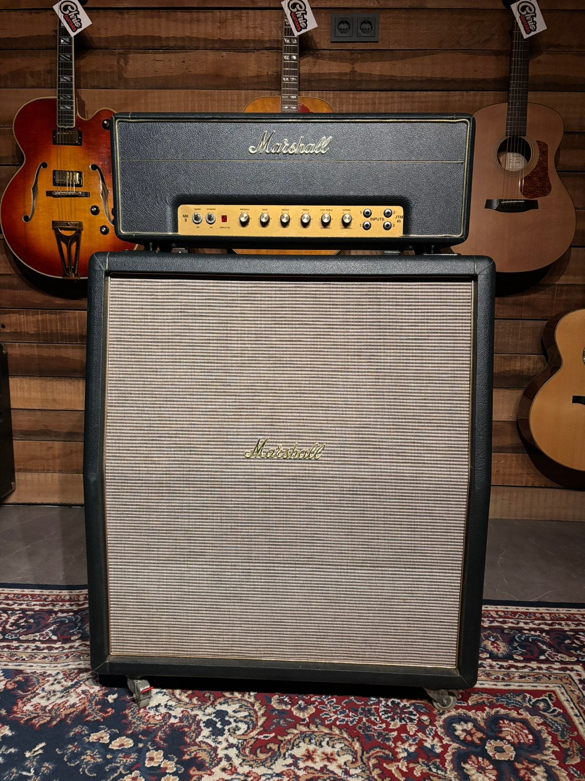 Marshall JTM45 + 1960TV Cabinet 1997, Muziek en Instrumenten, Versterkers | Bas en Gitaar, Ophalen, Zo goed als nieuw, Gitaar